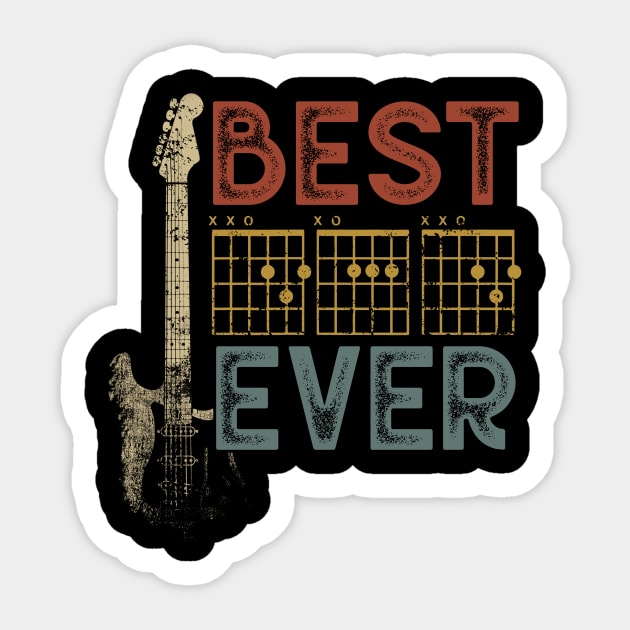 Best Guitar Dad Ever Shirt, Guitar Lover Shirt, Guitar Shirt, Guitarist Shirt, Funny Dad Shirt, Father's Day Shirt,Father's Day Gift Sticker by Brlechery21